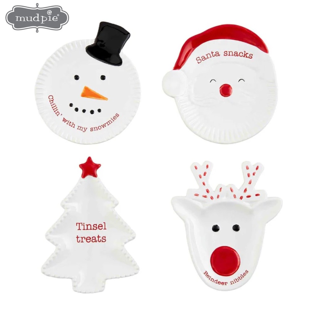 Mud Pie Christmas Appetizer Plate